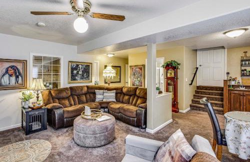 Graham Apartment | Lower-Level Apt with Hot Tub and Sauna in Graham!