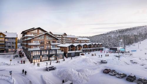 Sirkka Apartment | Lux Lapland Cranberry Levi center apartment 61m2 ski-in ski-out 2 bedr & 2 bathr