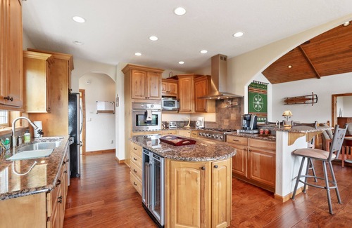 Sandpoint House | Luxurious Lakefront Home with Private Hot Tub, Dock, Beach Deck, Fire Ring