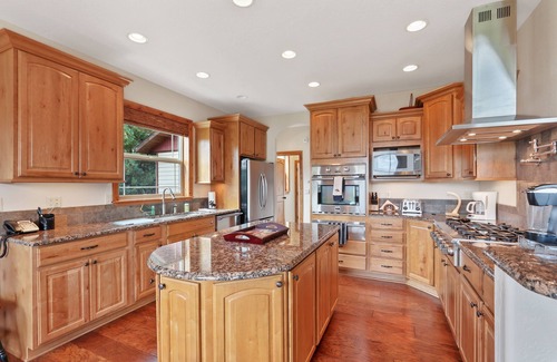 Sandpoint House | Luxurious Lakefront Home with Private Hot Tub, Dock, Beach Deck, Fire Ring