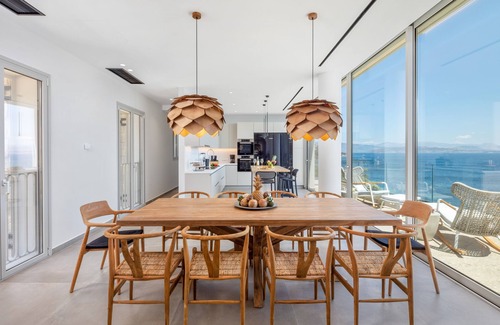 Barbati Villa | Luxurious Villa with seafront view and infinity pool