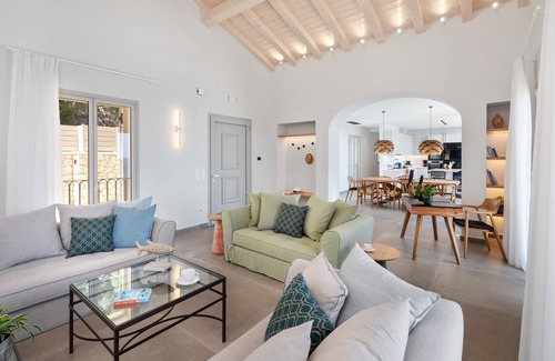 Barbati Villa | Luxurious Villa with seafront view and infinity pool