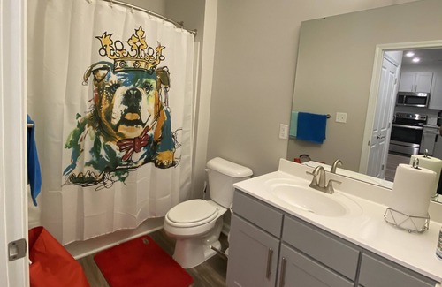 Northeast Raleigh Apartment | Luxury Apartment Triangle Town Center King Bed