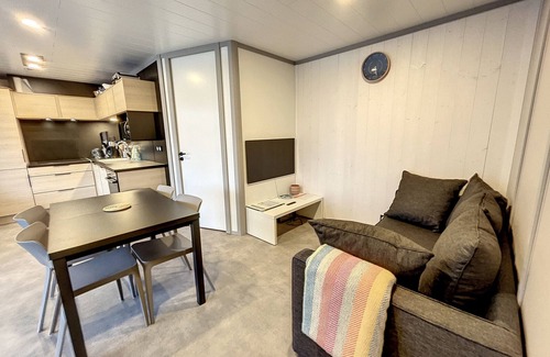 Jullouville Ski Chalet | Luxury Chalet with Heated Pool, WiFi, and Private Garden - Sleeps 4