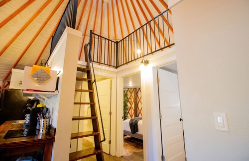 Escalante Resort | Luxury Glamping Yurt Resort Between National Parks with desert mountain views, close to hiking trails, slot canyons, off-roading and more!