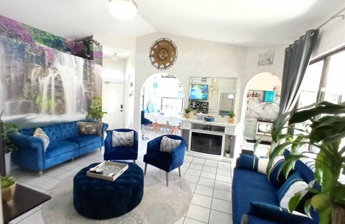 Deep Creek Villa | Luxury Villa with Cabana, Mini Golf, Bowling and Lively Backyard