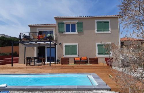Fitou Apartment | Maison avec vue sur la mer et avec piscine à Fitou