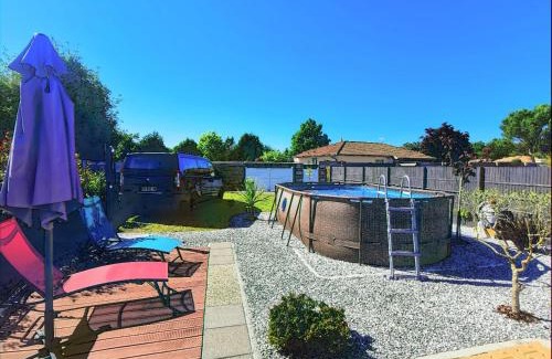 Linxe House | MAISON PISCINE PRIVEE 4a5 PERS9 & 11 KMs DES PLAGES OCEANES ET DU LAC