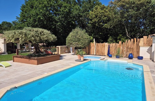 Quissac House | Maisonette 4/6 pers. terrace-garden-pool-spa
