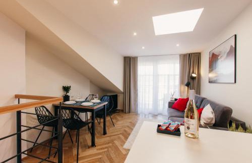 Vysehrad Apartment | Maisonette with terrace and view of Prague Castle