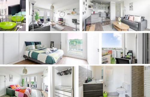 Quartier Atlantis Apartment | Massy Revy 10 min RER and TGV Idéal Paris and Orly
