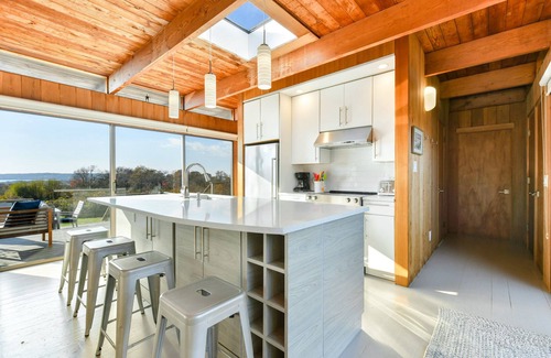 Chilmark House | Menemsha Pond views & access! Mid-century renovated beach house. Dogs welcome.