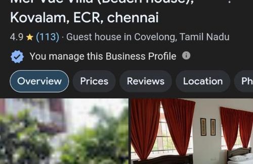 Covelong Beach House | Mer Vue Villa, Kovalam, ECR, Chennai