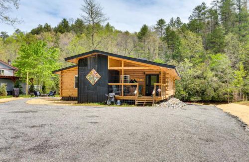 Murphy House | Modern Creek-Front Cabin with Deck and Views in Murphy