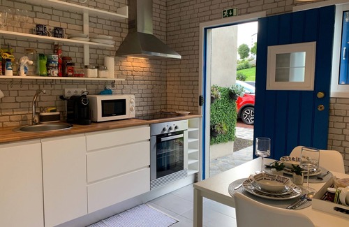 Feteiras Apartment | Modern house with indoor garden and large outside garden with barbecue to relax
