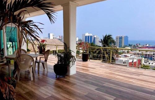 Boca del Rio House | Moderna casa de 3 dormitorios con cama King size y vistas al horizonte de la piscina