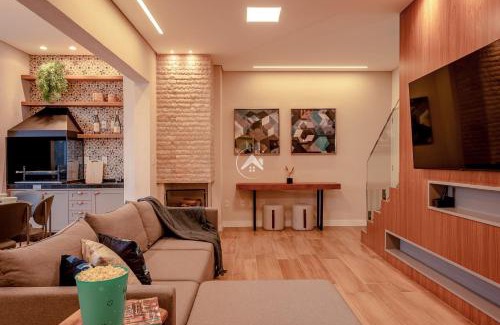 Vila Inglesa Apartment | Moderna cobertura duplex com 4 suítes em condomínio com lazer completo - Campos do Jordão