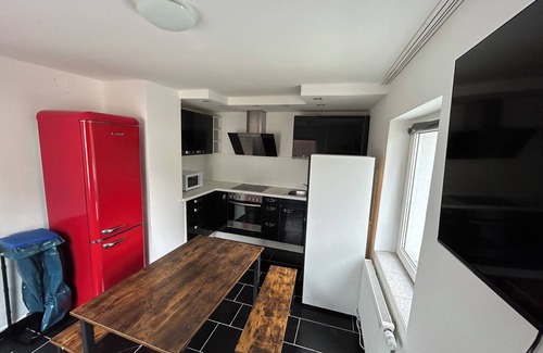 Senden House | Monteurhaus Zentral with parking lot and high speed internet Terrace with barbecue