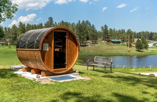 Custer Cabin | Mountain View Gem: Firepit + Sauna + Enjoy Wildlife