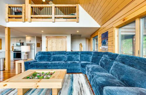 Conway House | Mtn-View Deck Scenic Conway Log Cabin!