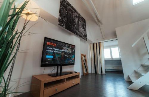 Kornwestheim Apartment | NEW人Vintage Loft Prime Maisonette人8min zum S-Hbf