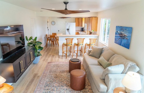 Ninole House | NEW! Come experience this private gated property with Ocean and stream views.