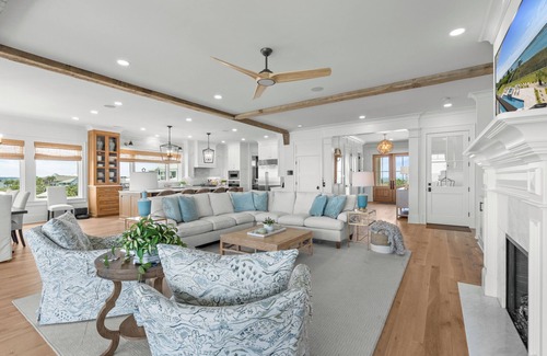 Inlet Harbour House | NEW! Our Point Of View: Luxury Oceanfront w/Pool, Spa & Dock