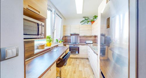 Ostrava Apartment | Nový apartmán v Ostravě u Mišky s akváriem a výhledem z balkonu na Beskydy