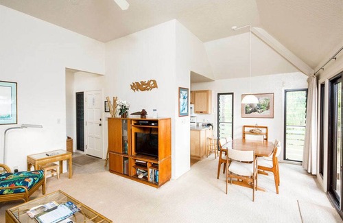 Lihue Condo | Ocean Edge Bliss w/Island Decor, Kitchen Ease, Lanai, Flat Screen, WiFi–Kaha Lani 327