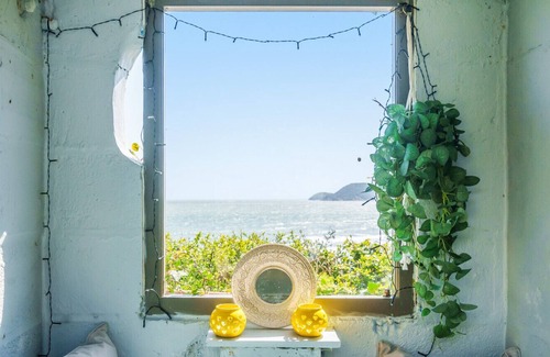 Charlestown Cottage | ON AMAZING SPACES! Luxurious Beach Front Retreat with Hot Tub & Log Burner