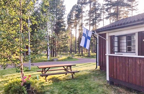 Solleron House | On the island of Sollerön in beautiful Lake Siljan, this practical vacation home welcomes you.