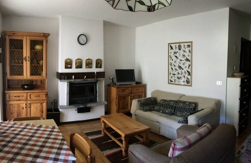 Corteno Golgi Ski Chalet | Open in relaxation with a view of the Adamello