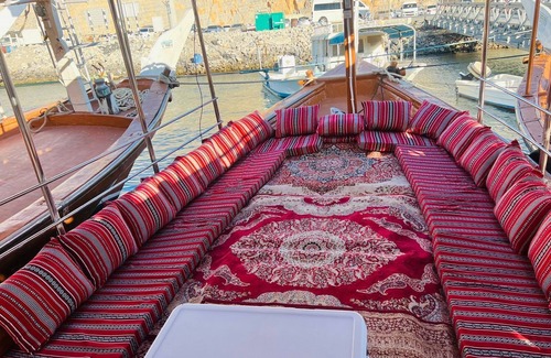 Khasab Boat Rental | Overnight Camping at Dhow with Dolphin Watching, Snorkeling Telegraph Island
