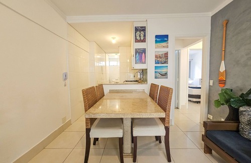 Tombo Apartment | Pé na areia do Guarujá - Praia do Tombo (5-E)