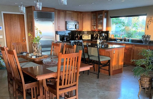 Harbor Villa | Pacific Edge Oceanfront Luxury Home with staircase to secluded sandy beach