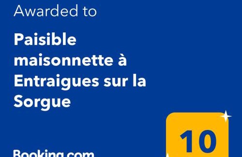 Entraigues-sur-la-Sorgue Apartment | Paisible maisonnette à Entraigues sur la Sorgue