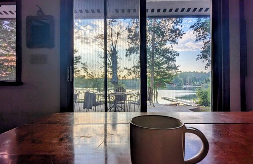 Solon Springs Cabin | Peaceful & private 4-season family cabin on the beautiful Bony Lake sandbar!