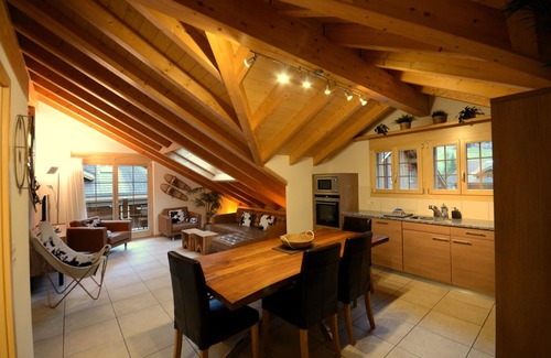 Lauterbrunnen Apartment | Penthouse with spectacular views. Sleeps 8.