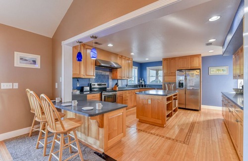 Waves House | Pet-friendly Waterfront Outdoor Haven w/Pool, Hot Tub, Paddleboat