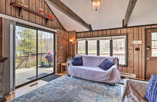 Locust Lake Village House | Pocono Lake Home with Fire Pit Walk to Ski Hill!