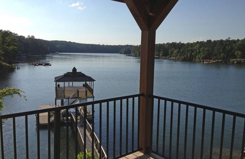 Arley Cottage | Point lot w/beautiful views! Deep water, 2-story dock, min steps to water.