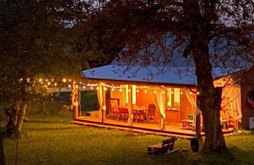 gmina Stary Brus House | Poleskie zacisze, domek Bocian, kominek, balia,sauna,wifi