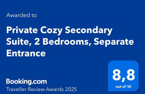 Southwest Calgary House | Private Cozy Secondary Suite, 2 Bedrooms, Separate Entrance