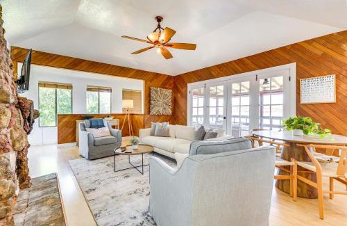 Clear Lake House | Private Hot Tub with Water Views Lower Lake Getaway