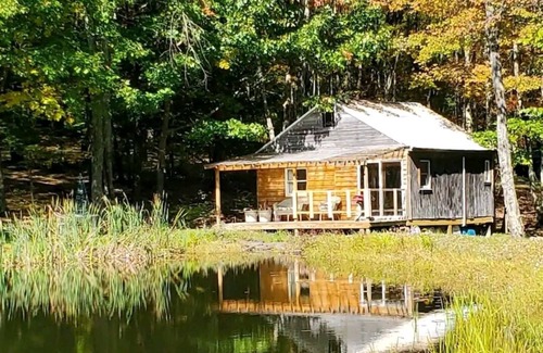Glen Aubrey Cabin | Private off-grid rustic cabin, pet friendly, fishing