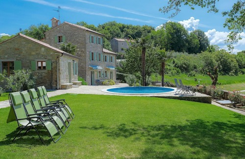 Krasica Villa | Private Villa with A/C, private pool, WIFI, TV, patio, pets allowed, panoramic view, parking