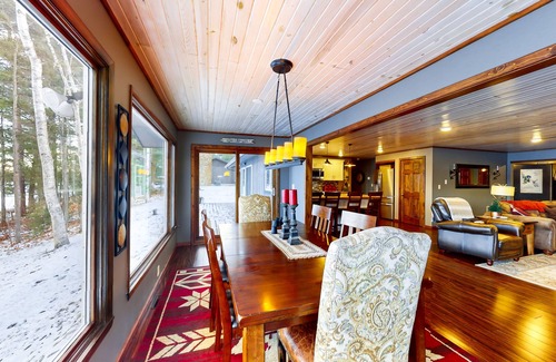 Boulder Junction House | Private waterfront home with dock, kayaks, firepit, & open layout - dog-friendly