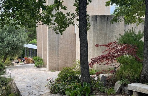 Digne-les-Bains House | Rare Brutalist Architectural artist's retreat estate with pool, gardens, views.
