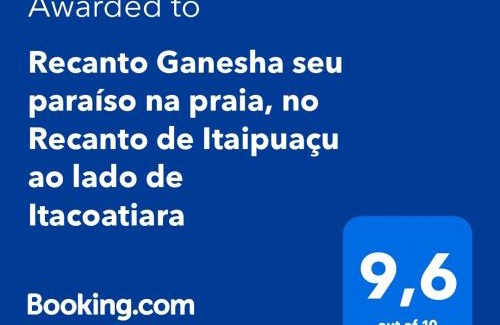 Itaipuacu Villa | Recanto Ganesha seu paraíso na praia, no Recanto de Itaipuaçu ao lado de Itacoatiara