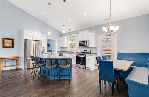 Sylva House | Relaxing 3BR/2BA Riverfront Home- Fully Fenced Yard, Pet Friendly, ADA compliant